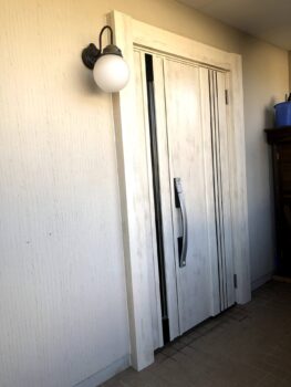 玄関ドアでも寒さ対策