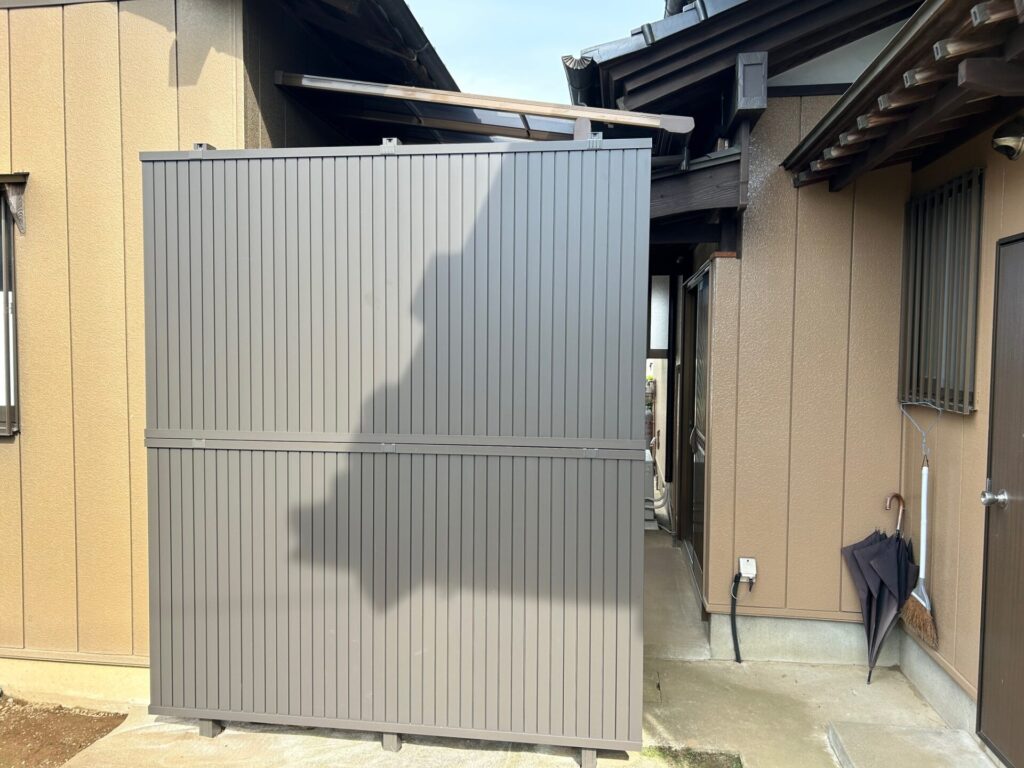 一部だけの目隠しフェンス